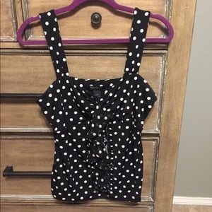 Polka Dot skinny strap top